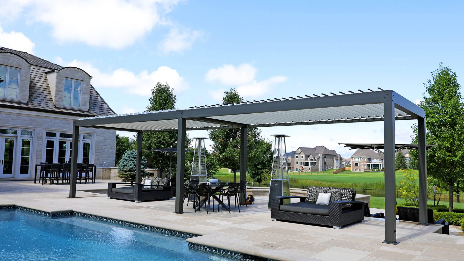 heavy duty steel pergola photo # 8