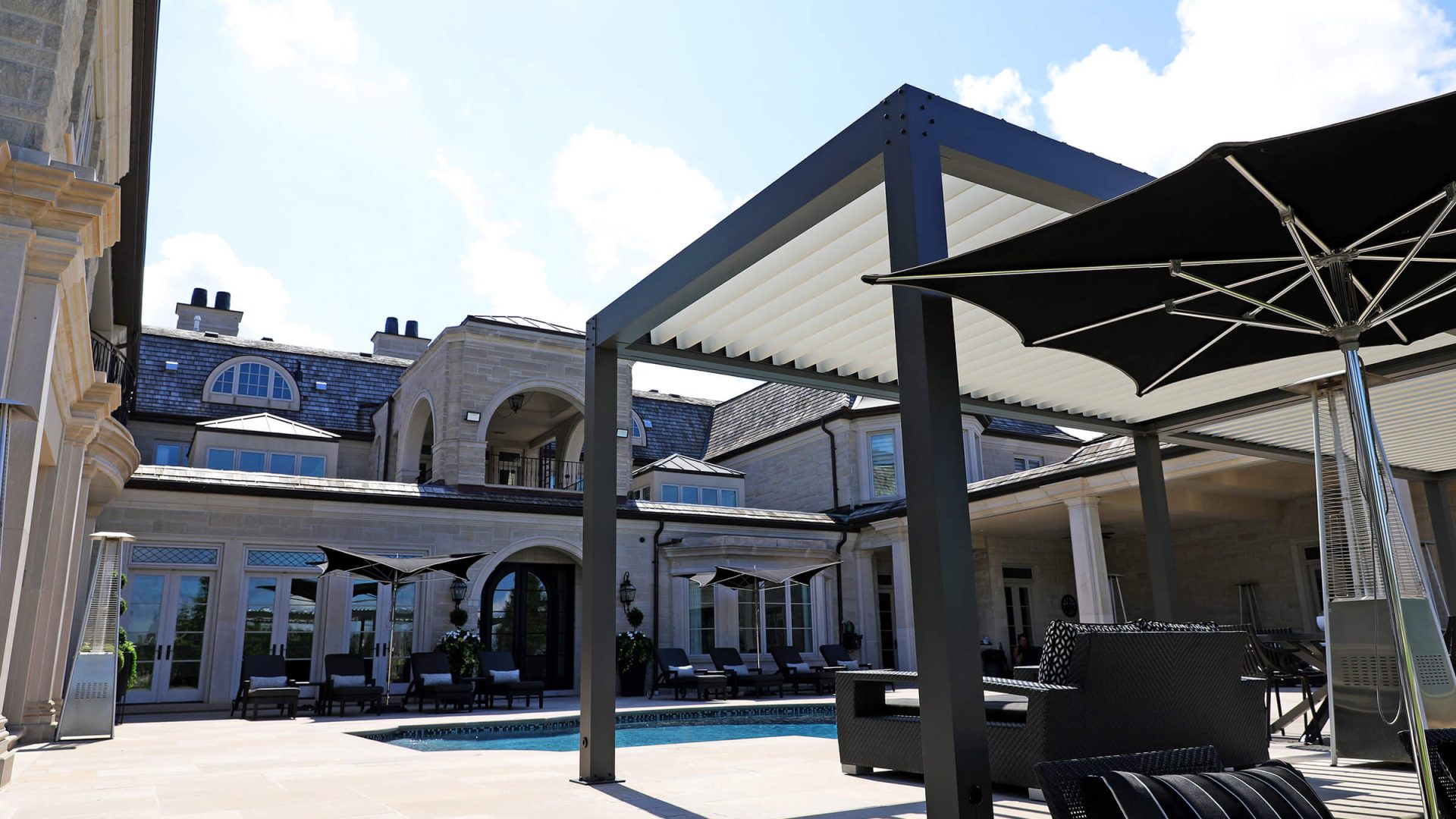 louvred roof pergola photo #10