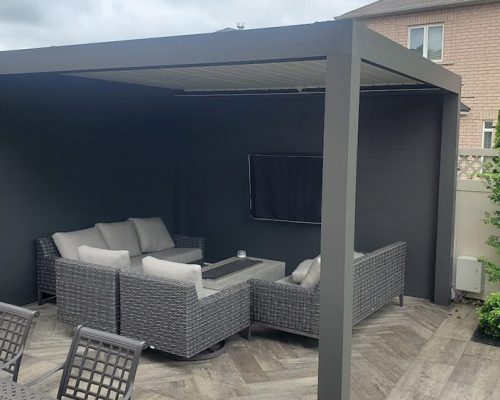 12 x 12 louvered pergola