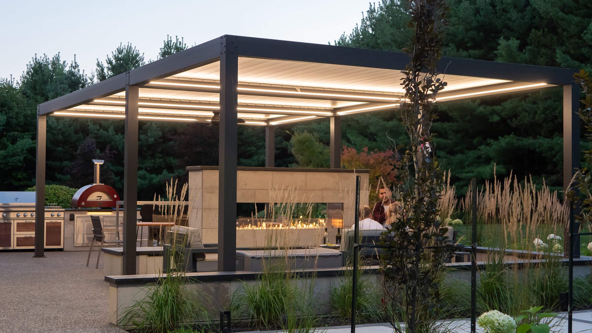pergola with lights photo # 18