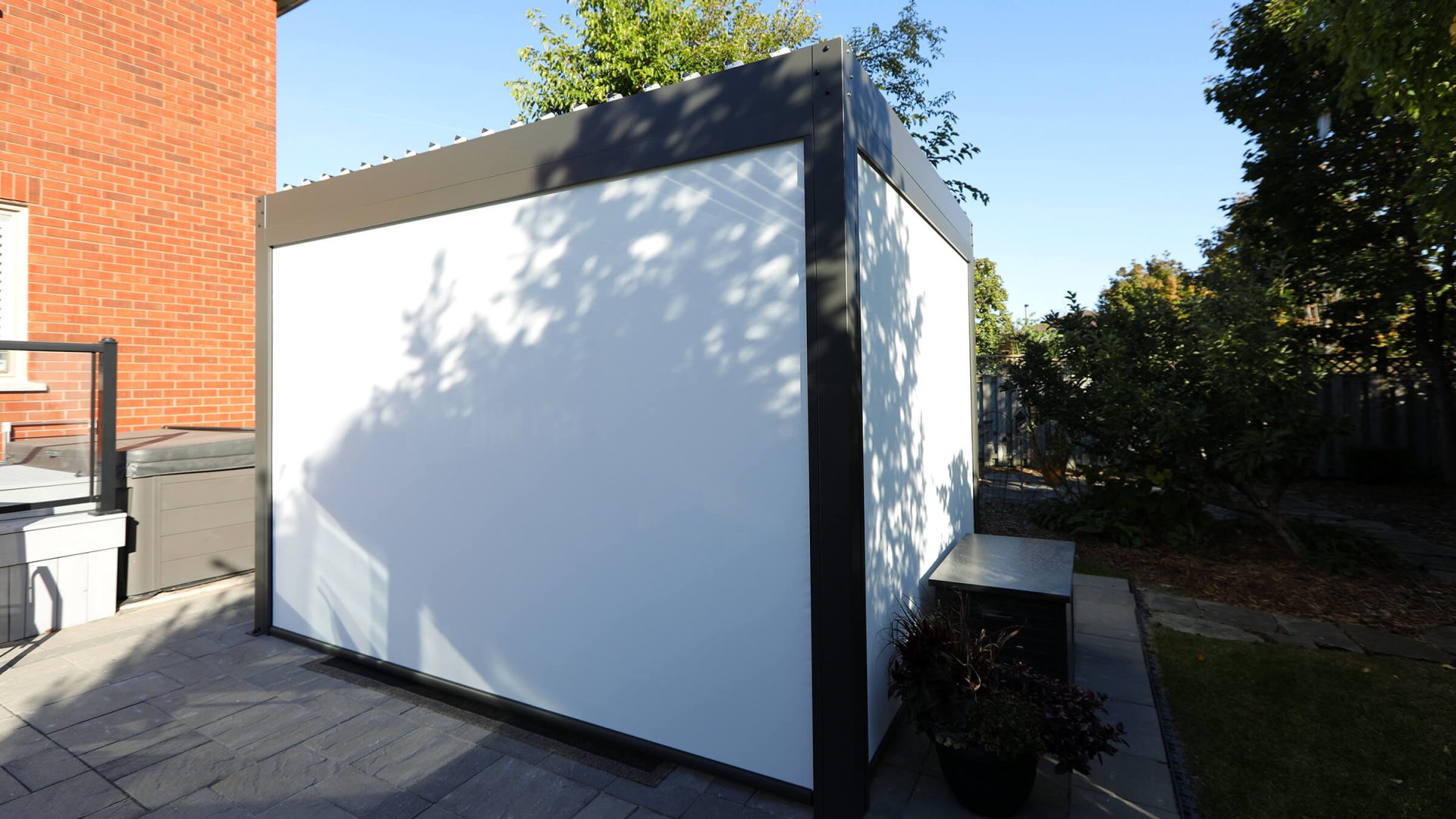 pergola with screen sides photo # 65