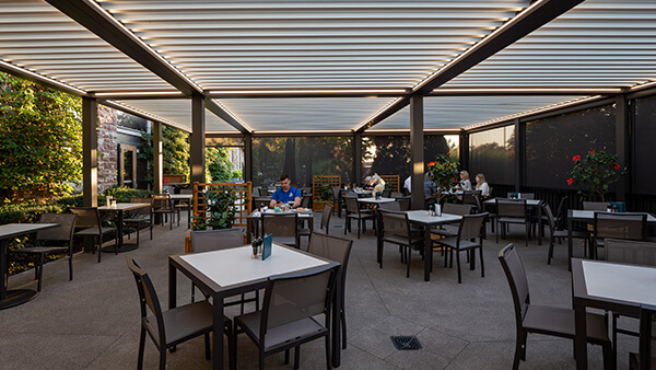 Commercial pergola systems for Keg Stakehouse photo # 339