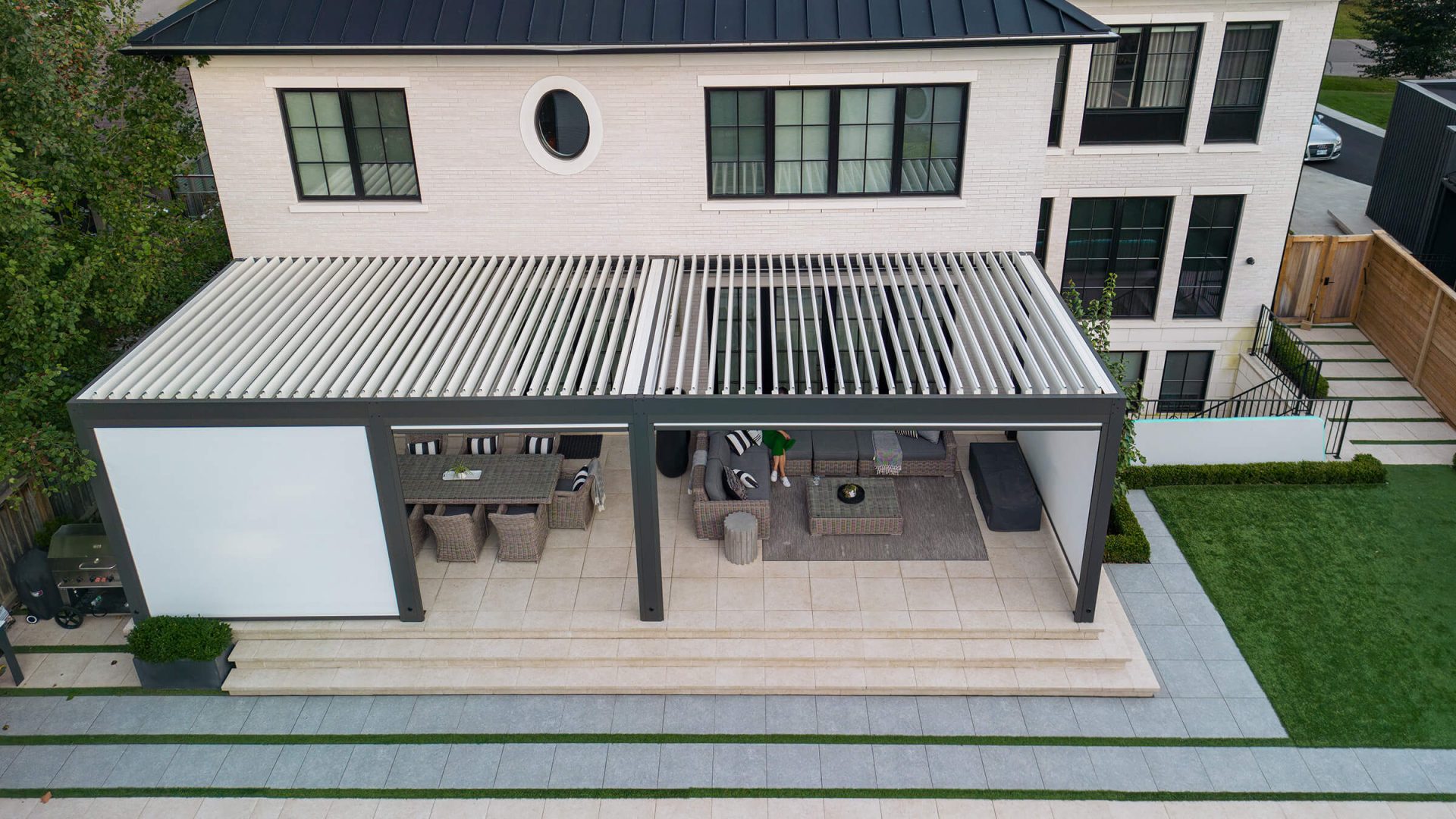 aluminium frame pergola photo # 223