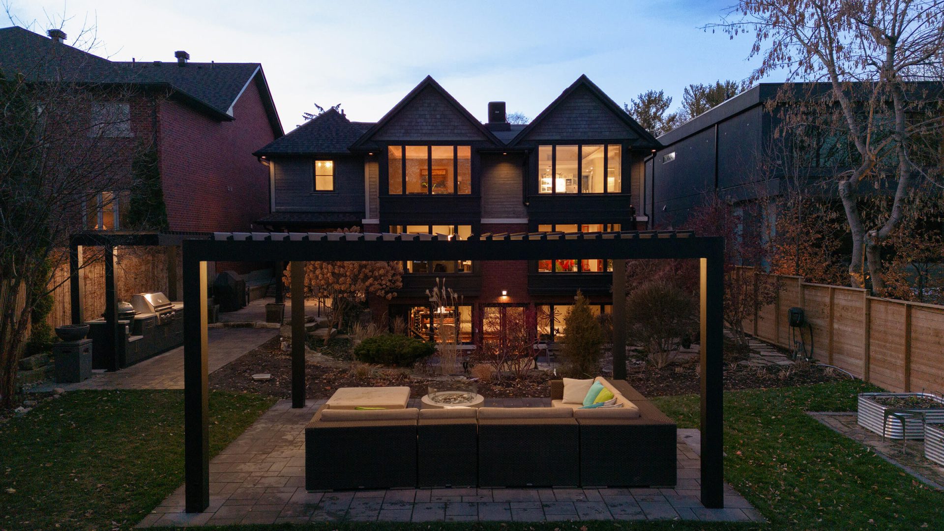 black aluminium pergola photo # 285