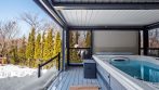 Pergola d’Hiver au-dessus d’un Spa 26′ x 16′ - photo 1 hot tub and pergola photo # 147