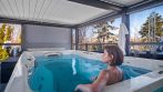Pergola d’Hiver au-dessus d’un Spa 26′ x 16′ - photo 15 hot tub pergola # 145