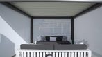 louvered pergola with screens photo # 104