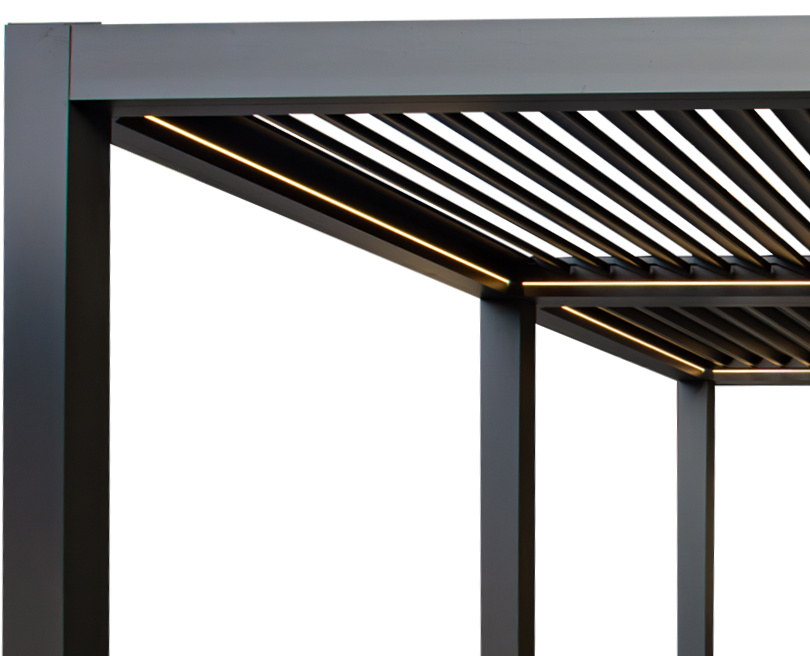 metal pergola with roof photo # 335