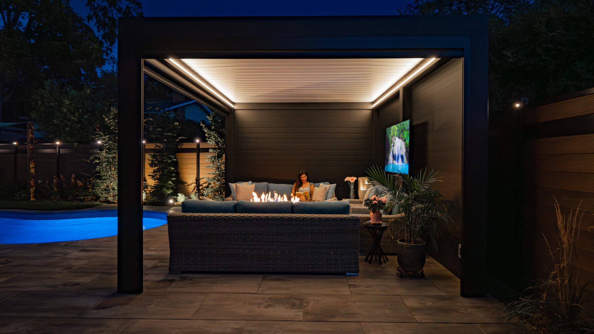 modern steel pergola photo # 545