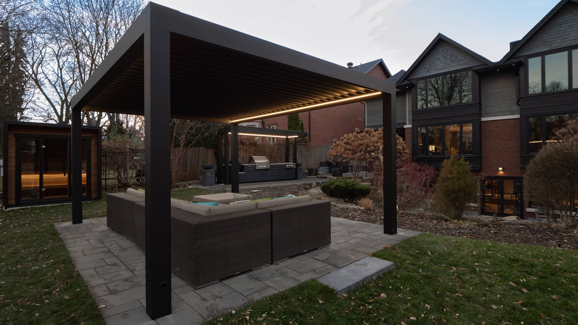pergola black metal photo # 284