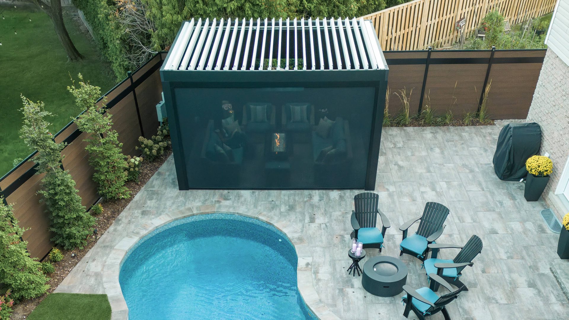 pergola by pool photo # 216