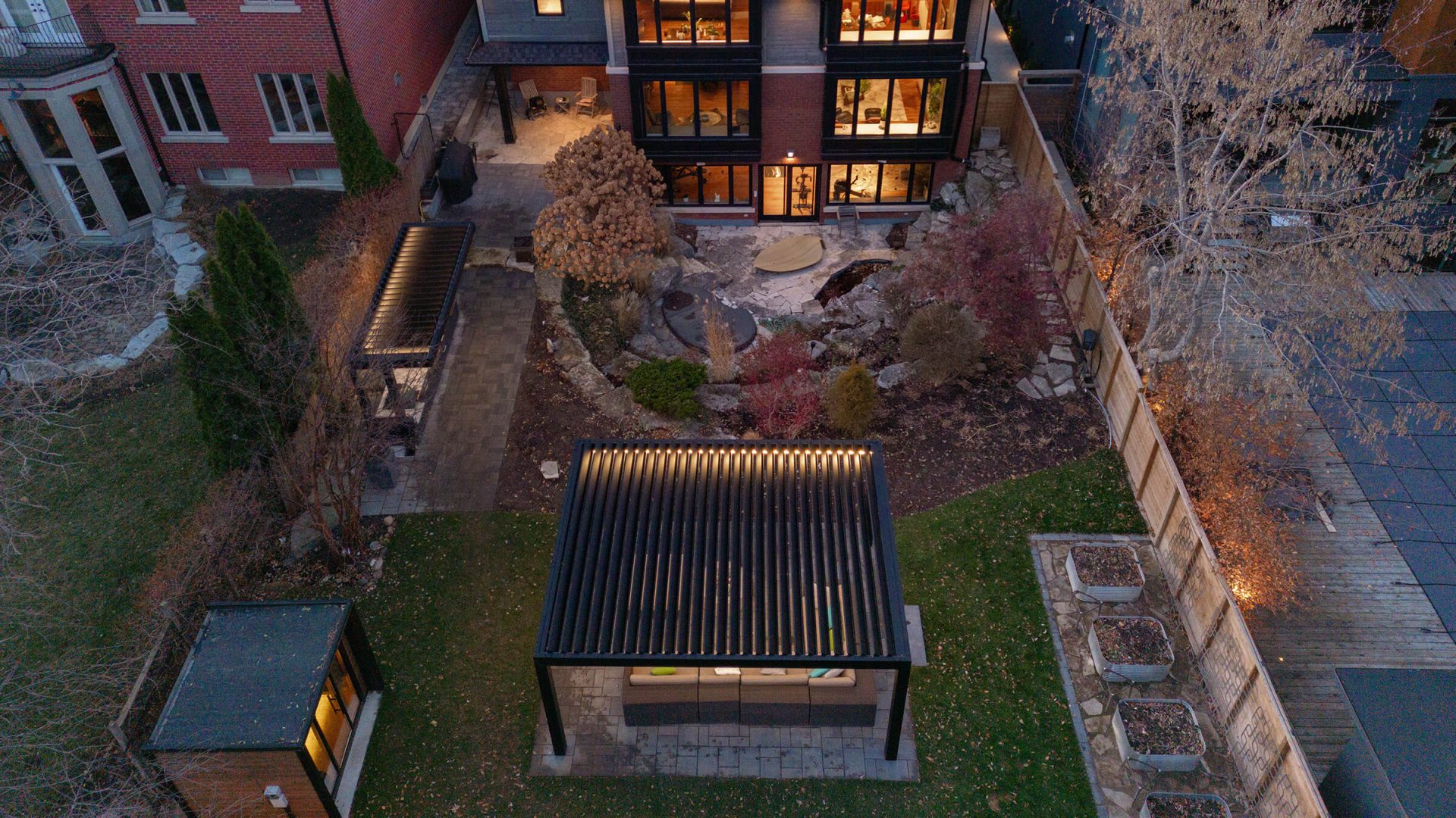 pergola on grass photo # 280