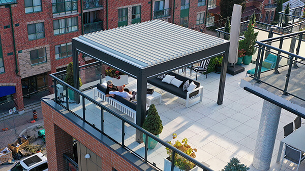 pergola on the condo roof photo # 351