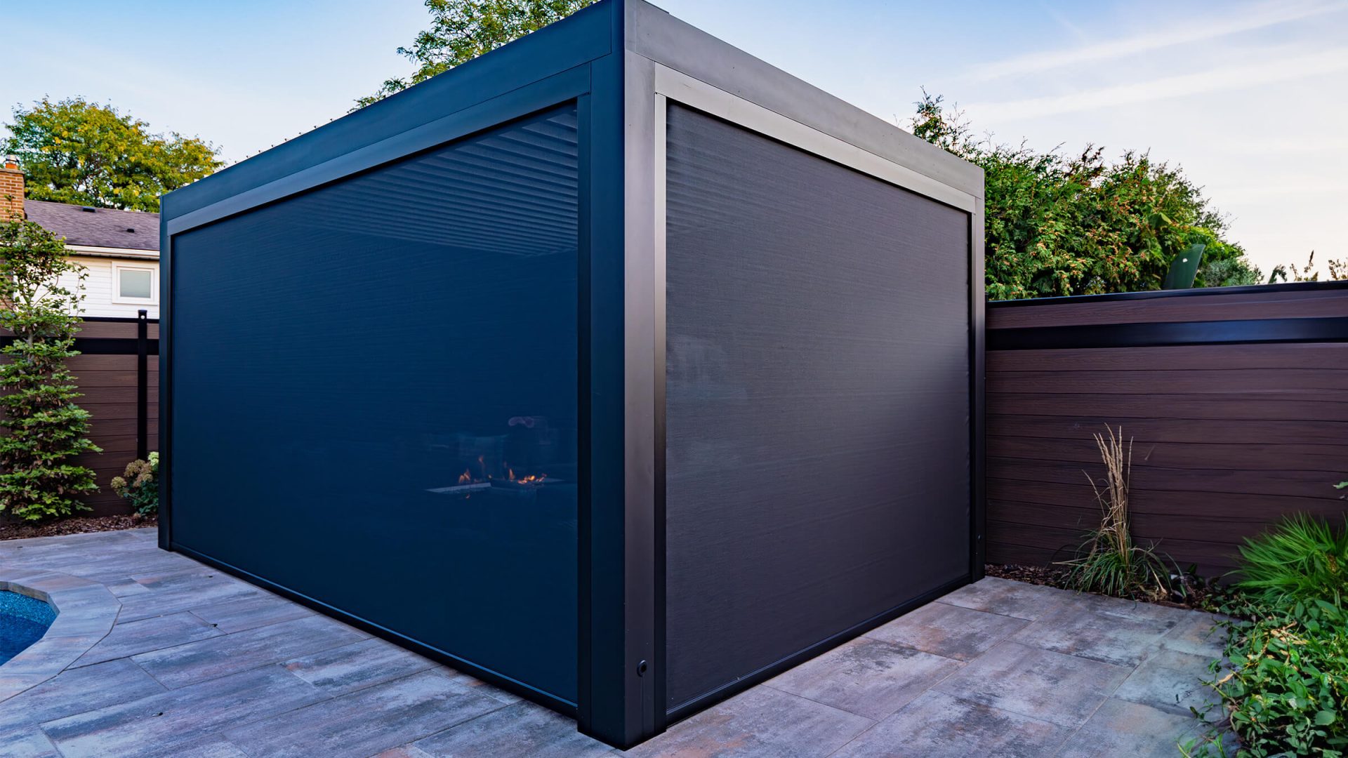 pergola privacy screen photo # 217