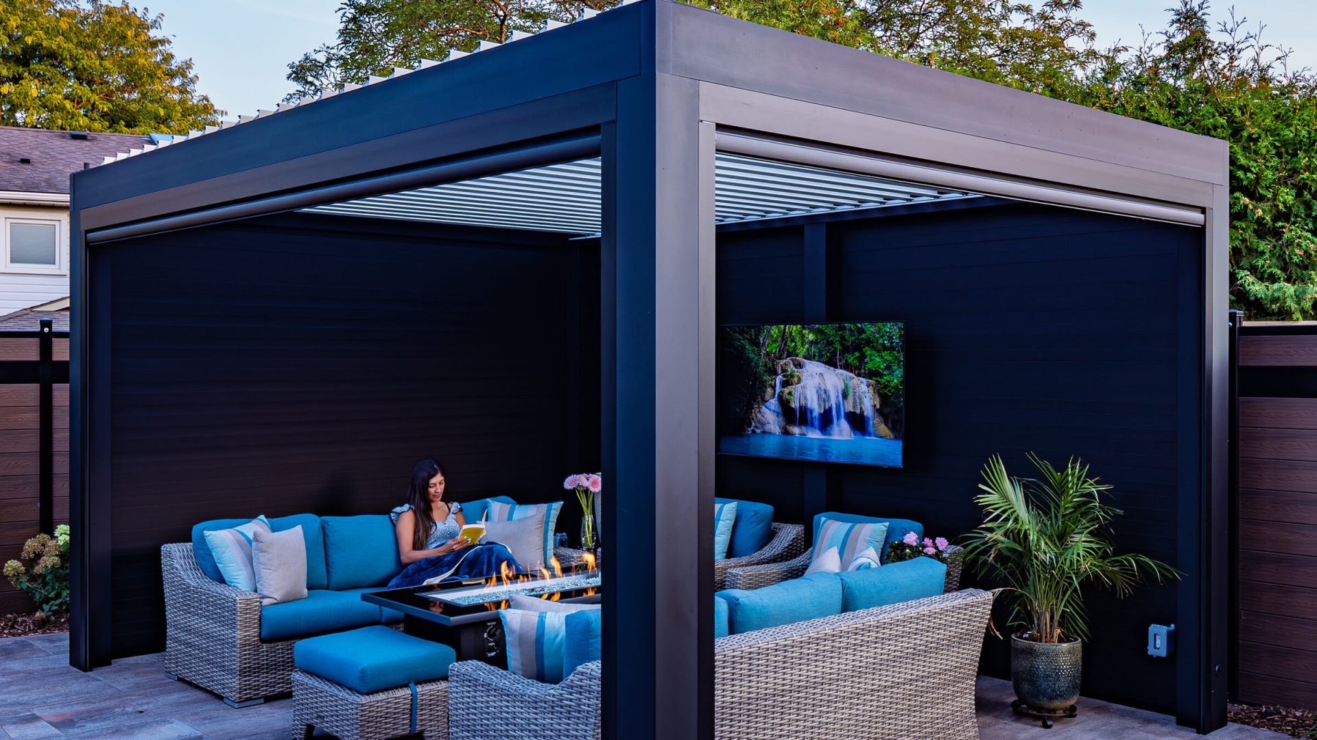 pergola privacy wall photo # 206