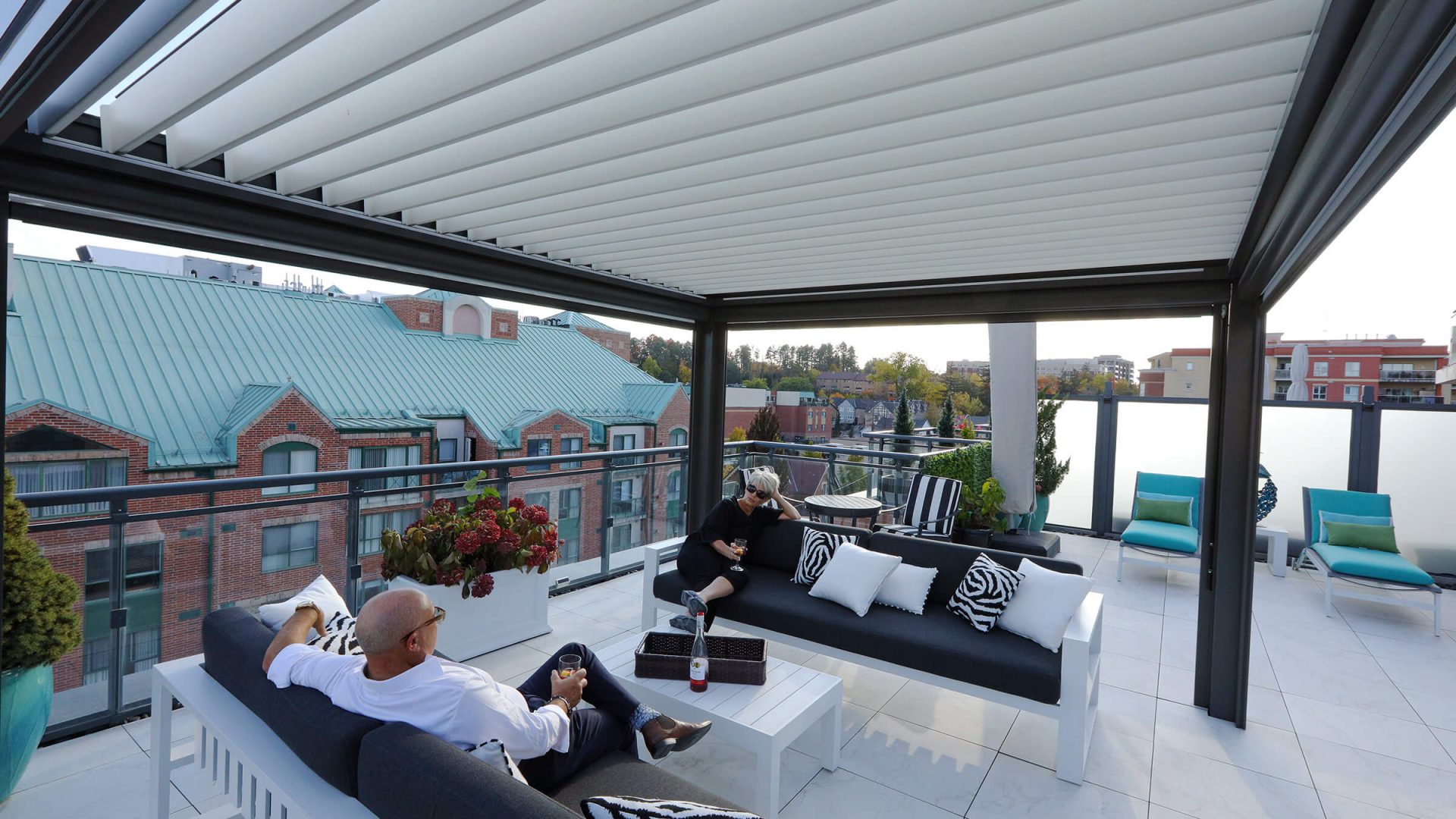pergola steel roof photo # 94