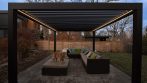 pergola with black metal roof photo # 278