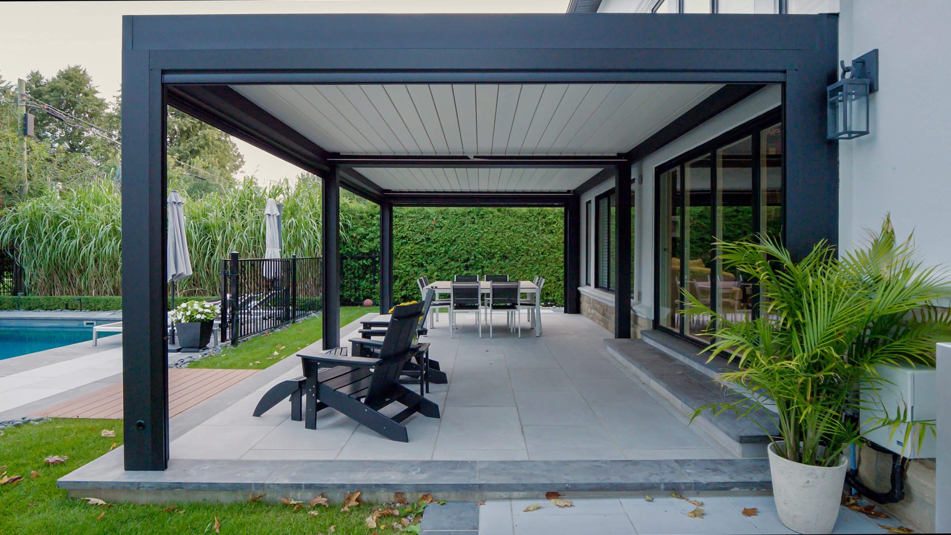 pergola with louvered roof photo # 172
