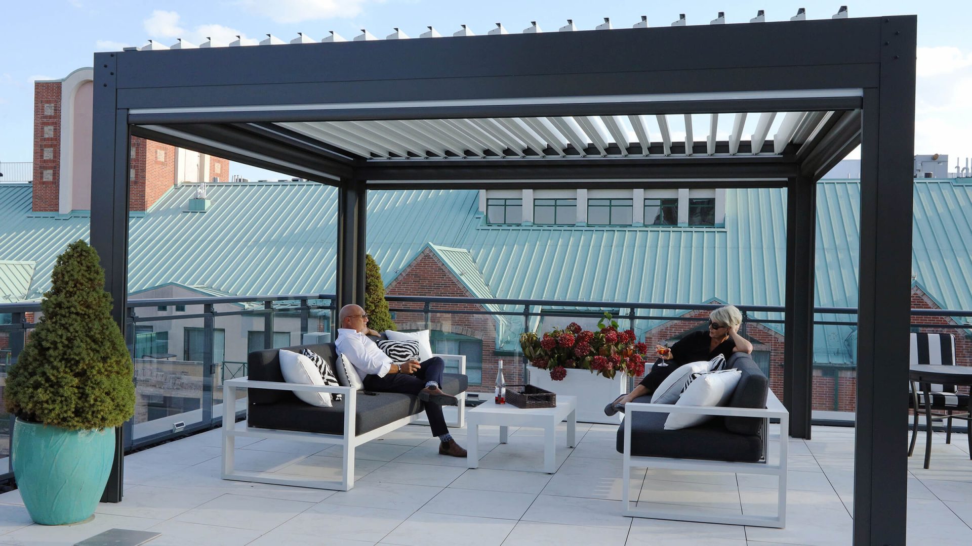 pergola with movable louvers photo # 98