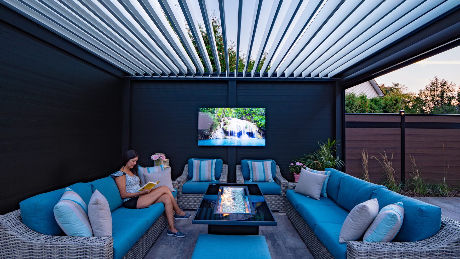 pergola with privacy wall photo # 205