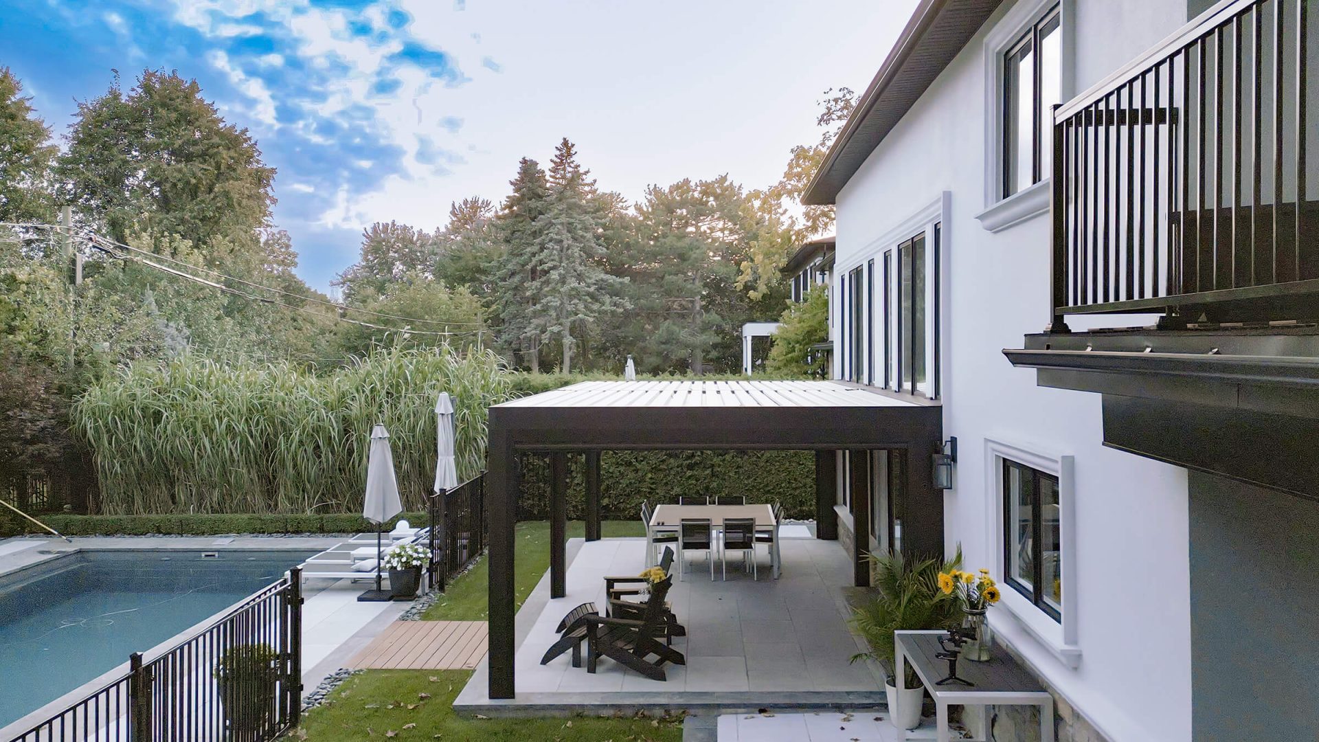 solid roof pergola photo # 175