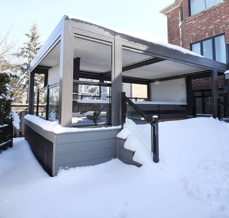 winter pergola photo # 397