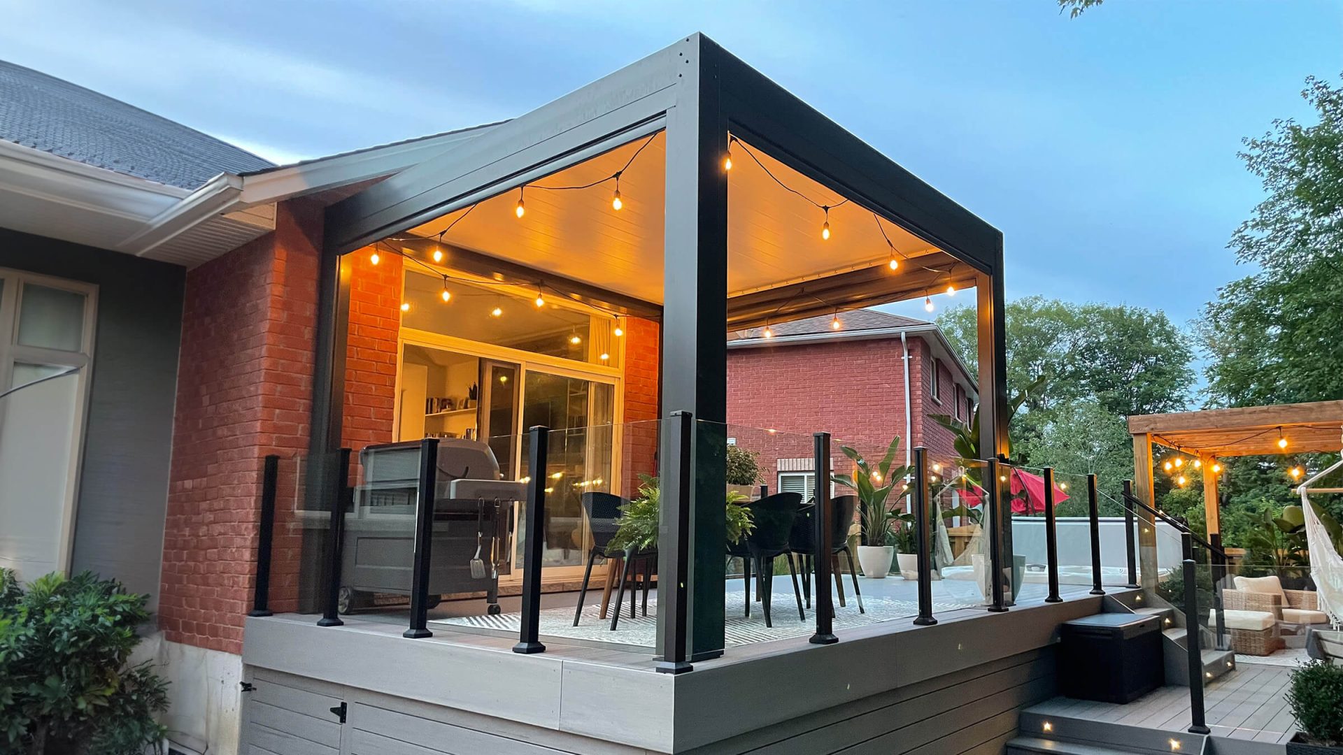 deck pergola with roof photo # 875