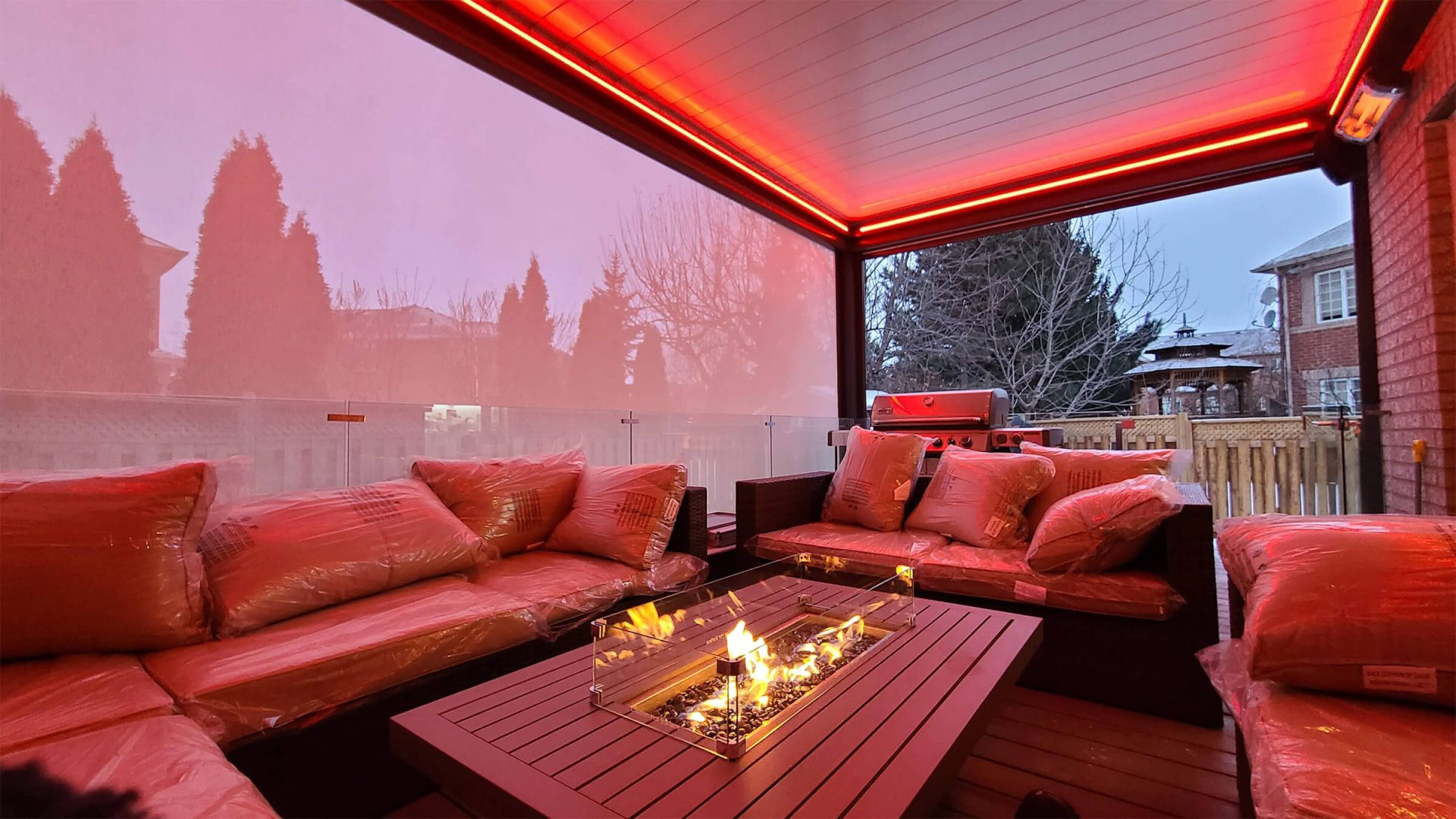 lighted pergola photo #886