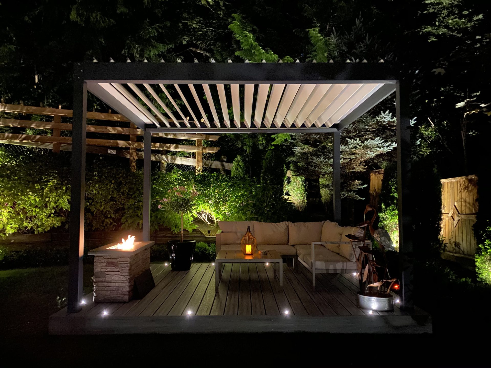 pergola fire pit photo # 867