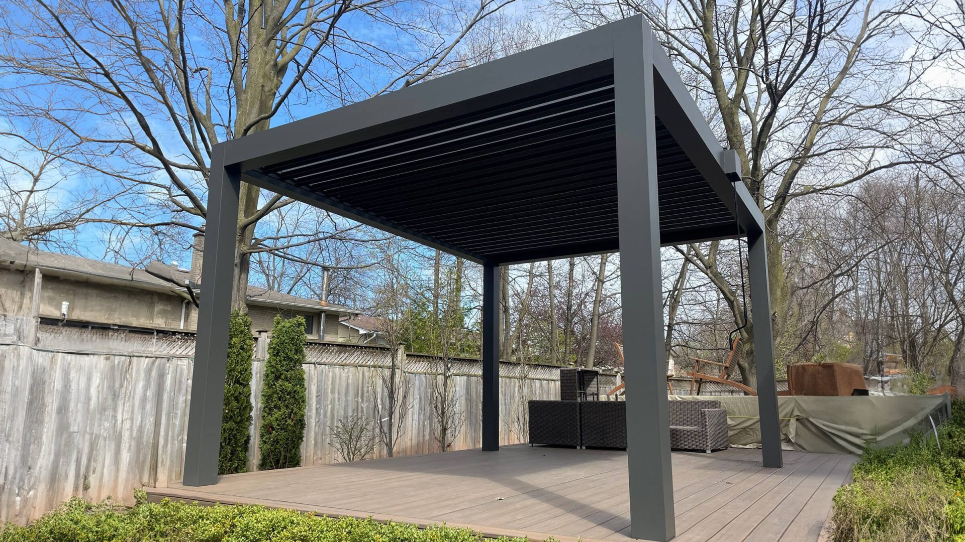 pergola with louvers photo # 890
