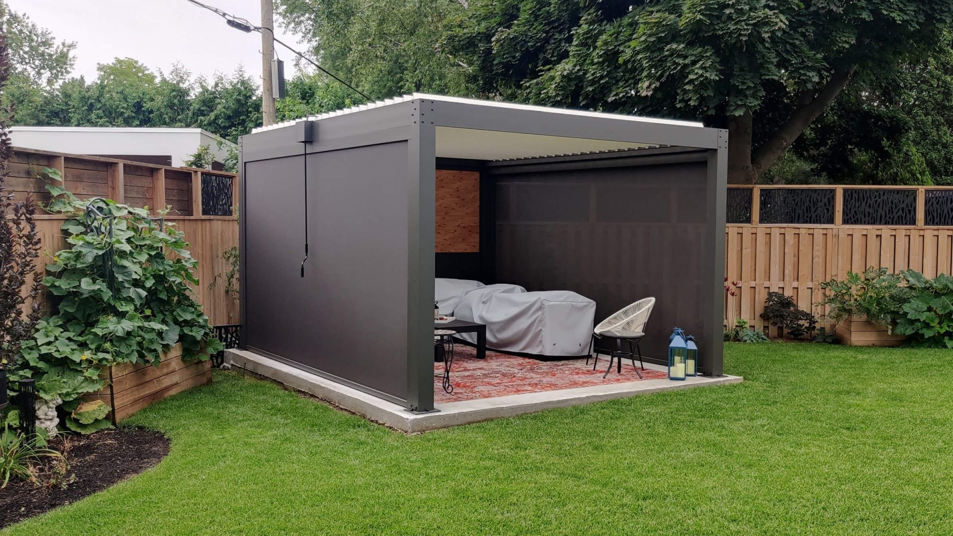 pergola with screen sides photo # 845