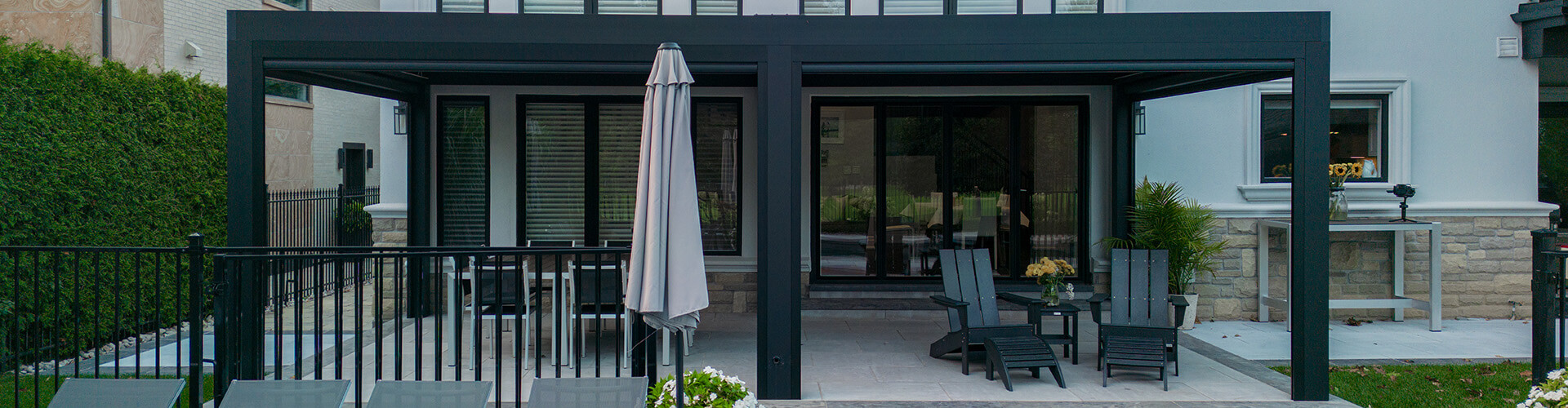 gazebo toit plat