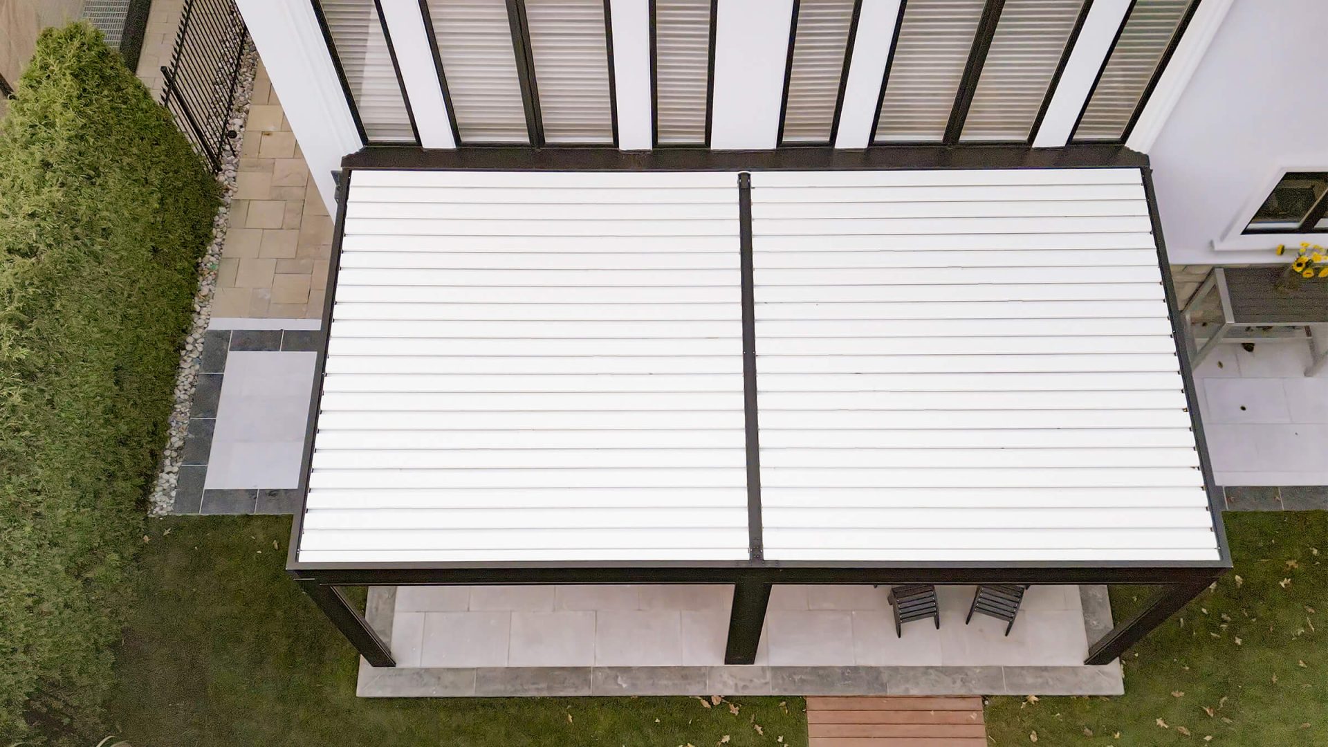 metal pergola with roof photo # 1051