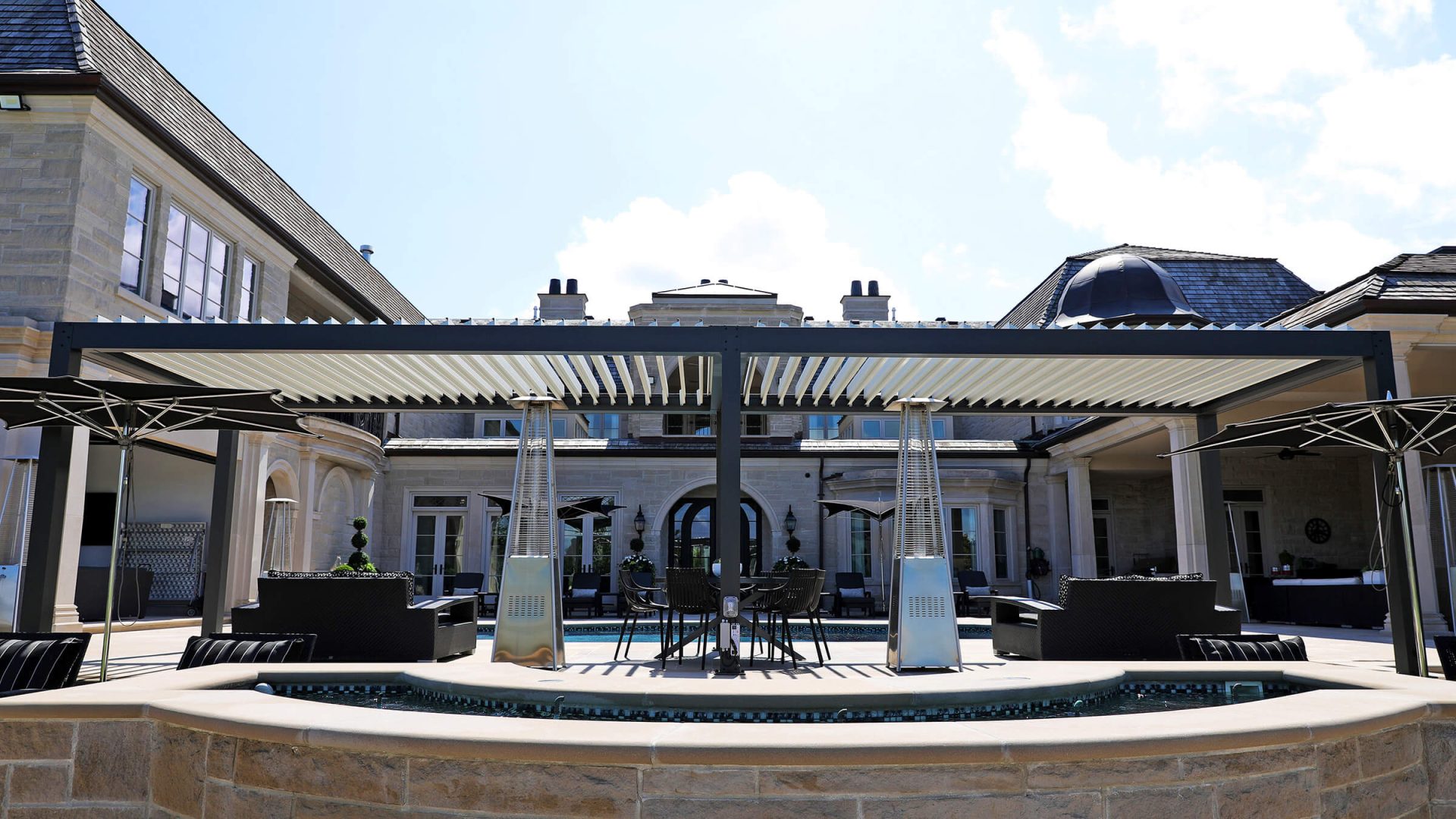 pergola with retractable canopy photo # 1030