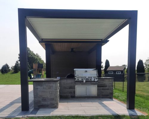 Pergola over the grill