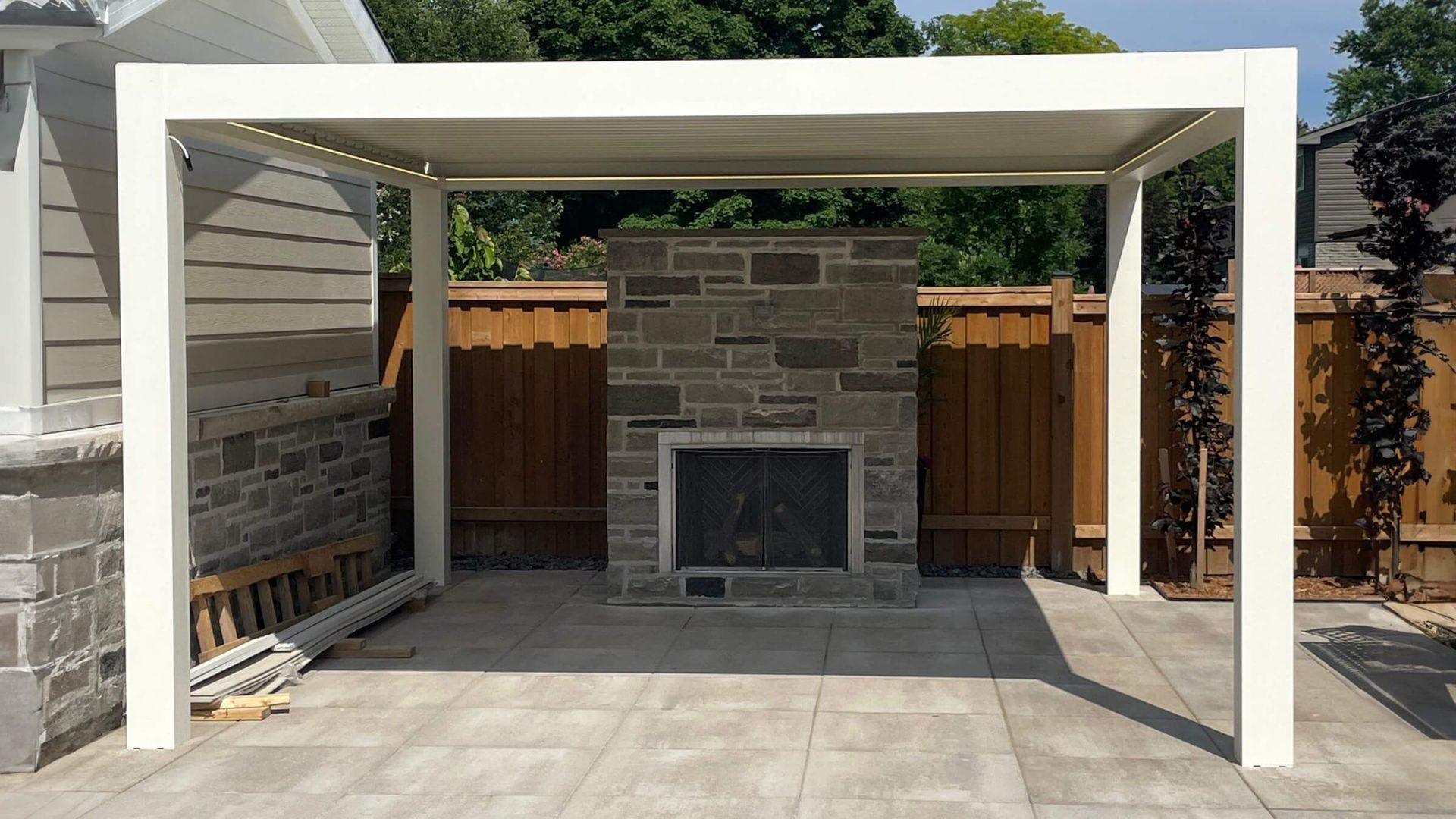 pergola white photo # 1103