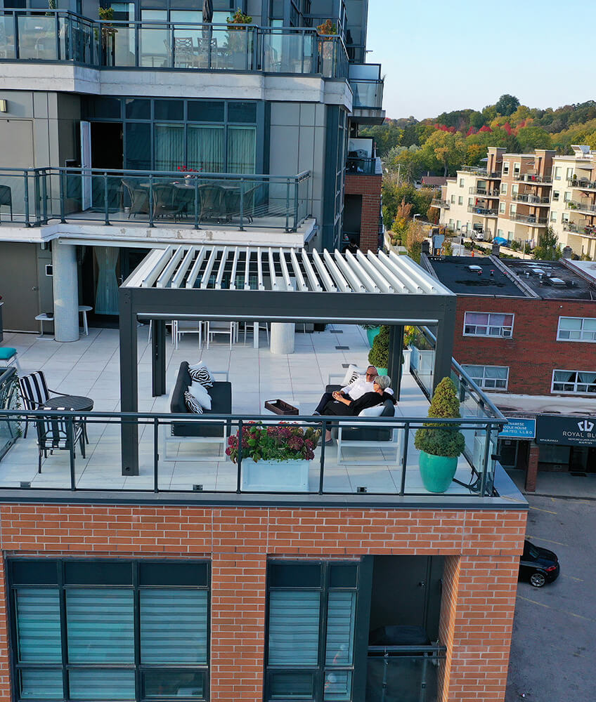 aluminum pergola montreal #1349