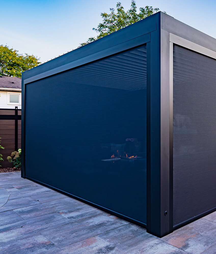 montreal pergola with roof #1353