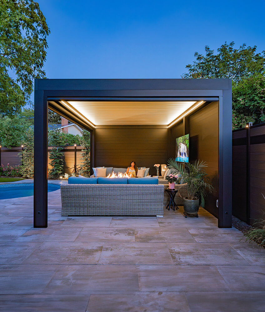 pergola with roof Vancouver #1323