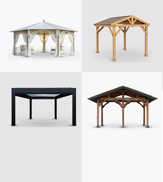 Gazebo vs. Pergola vs. Pavilion #1483