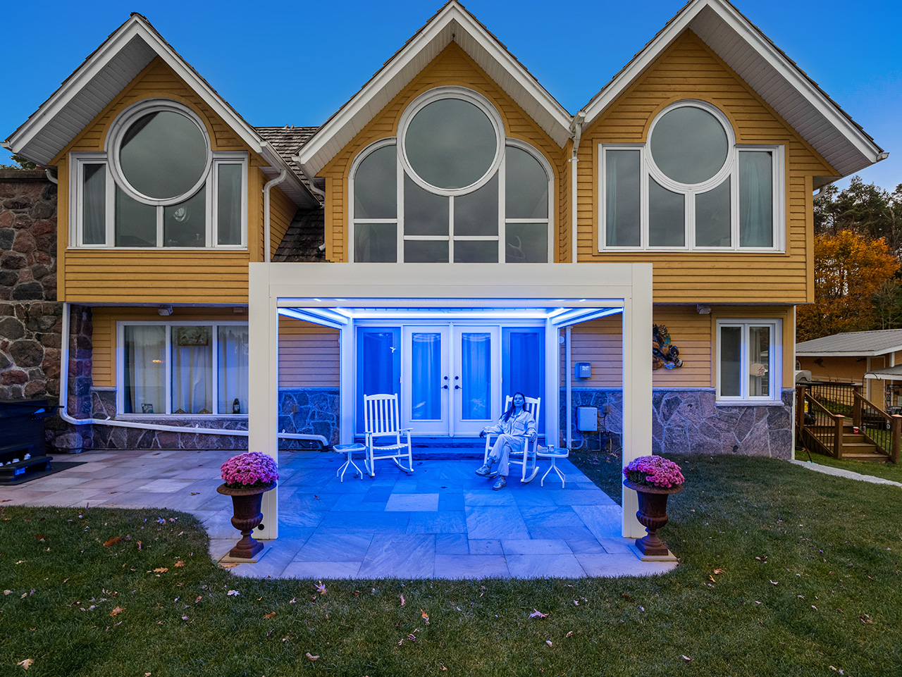 lighted pergola #1626