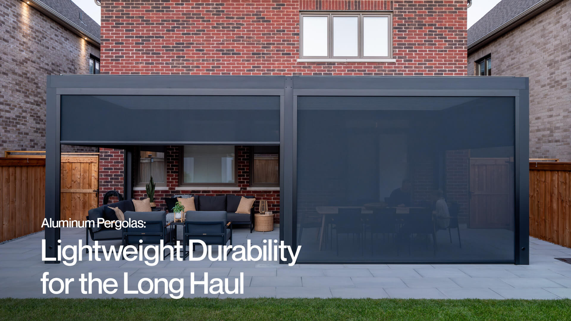 aluminum pergola durability #1642