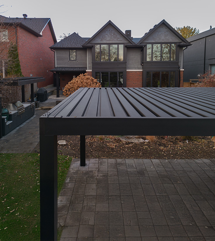 powder coated aluminum pergola #1683