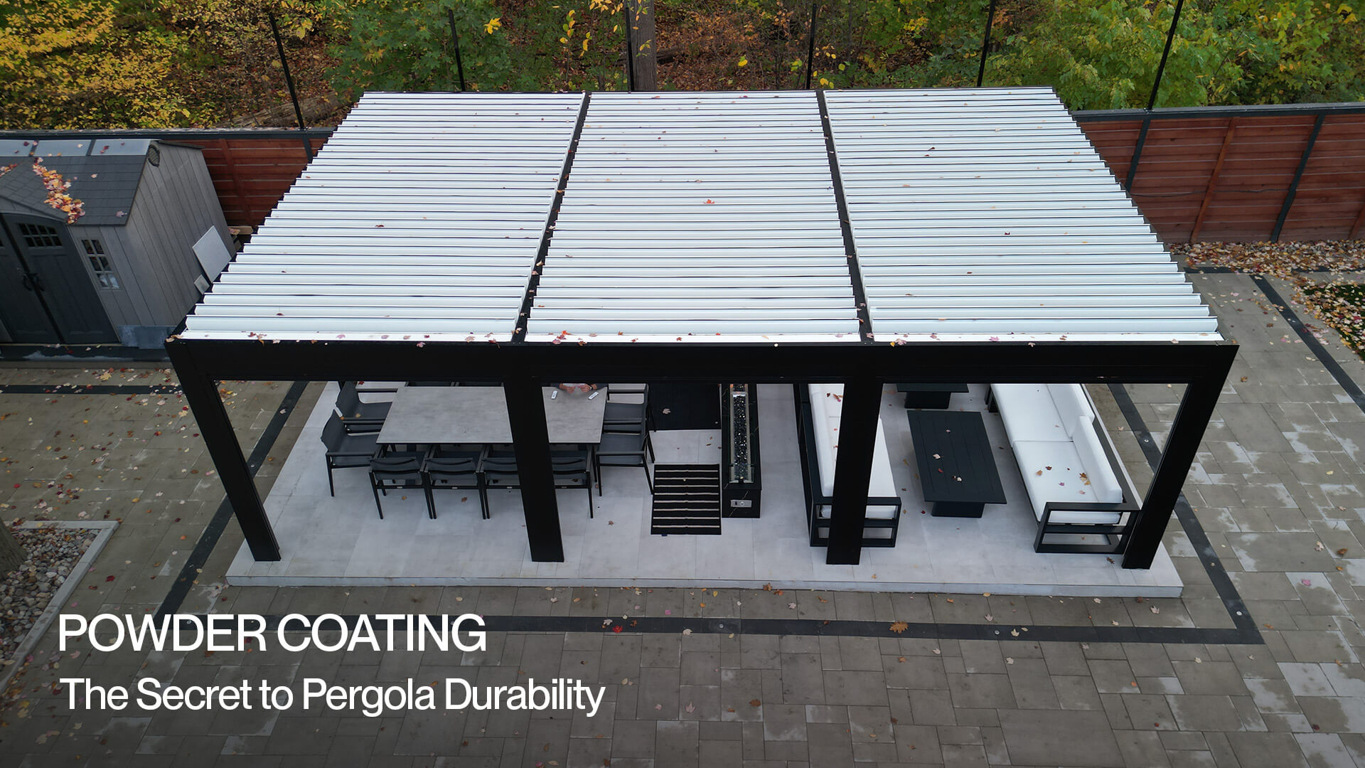 powder coated pergola #1676
