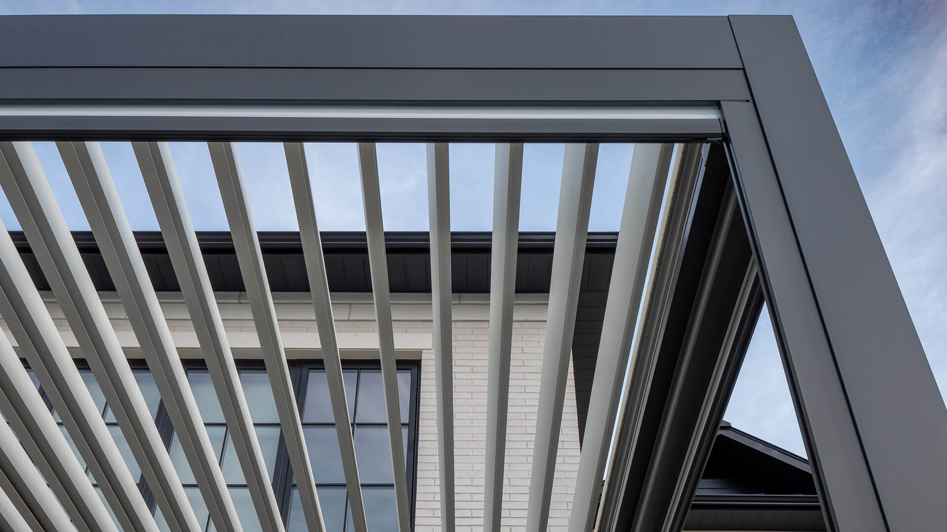 powder coated steel pergola #1678