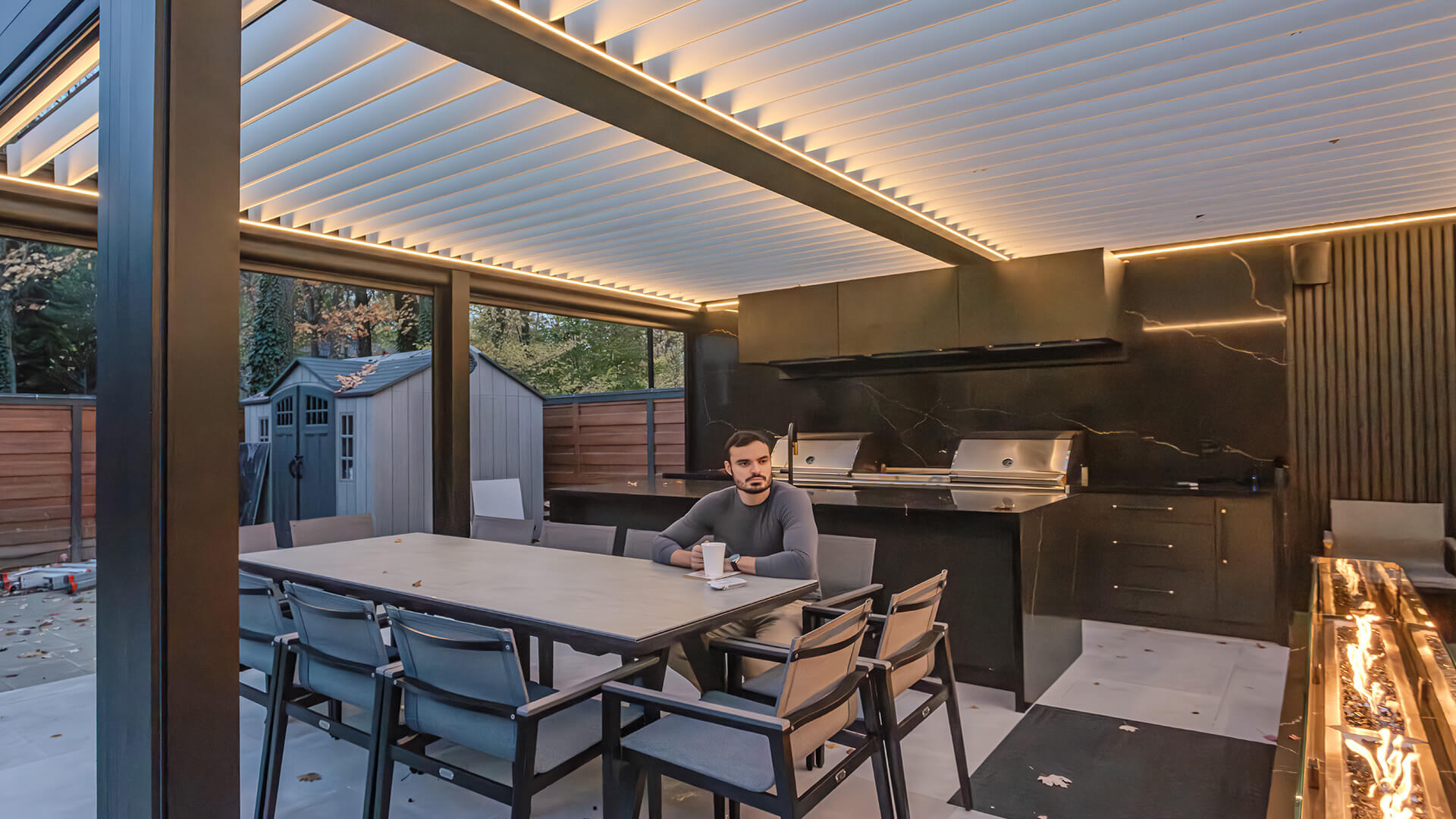year-round pergola in Canada #1688
