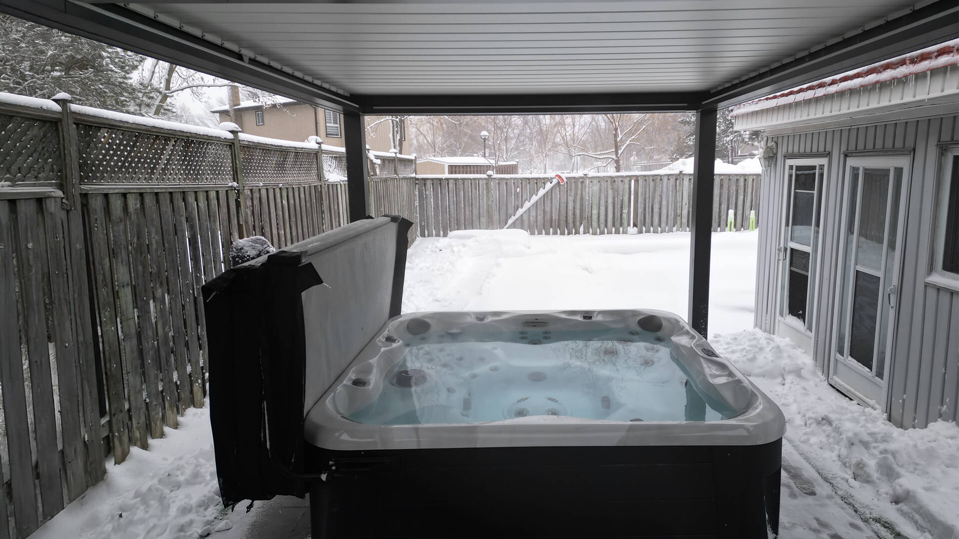 aluminum pergola for hot tub #1726