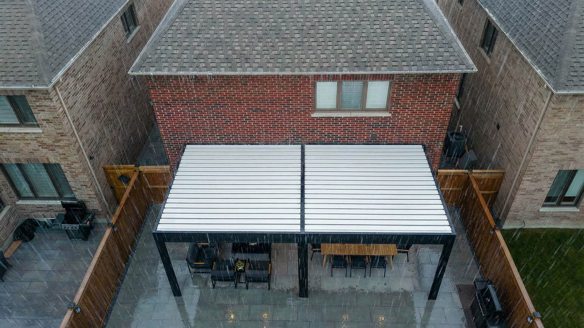 weatherproof louvered pergola #1729