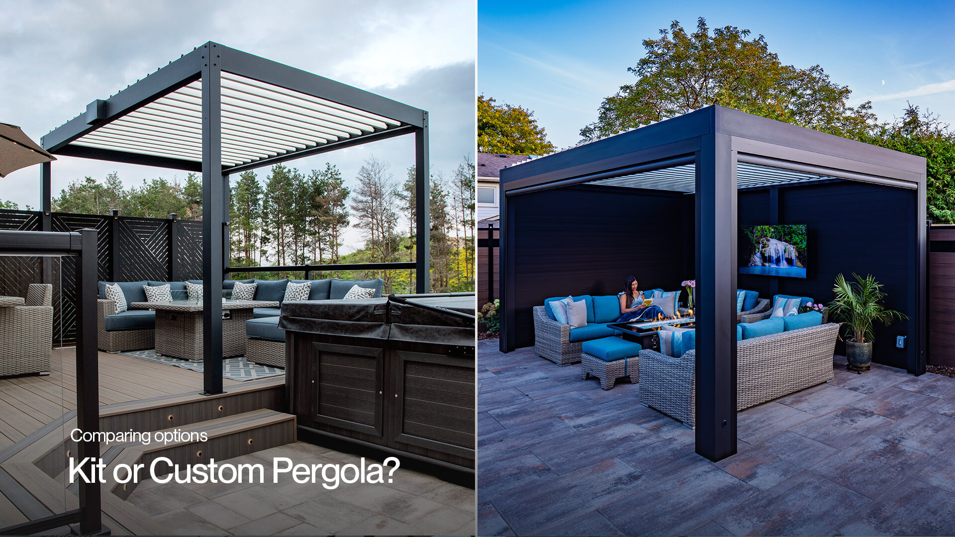 custom pergola vs prefab kit #1733
