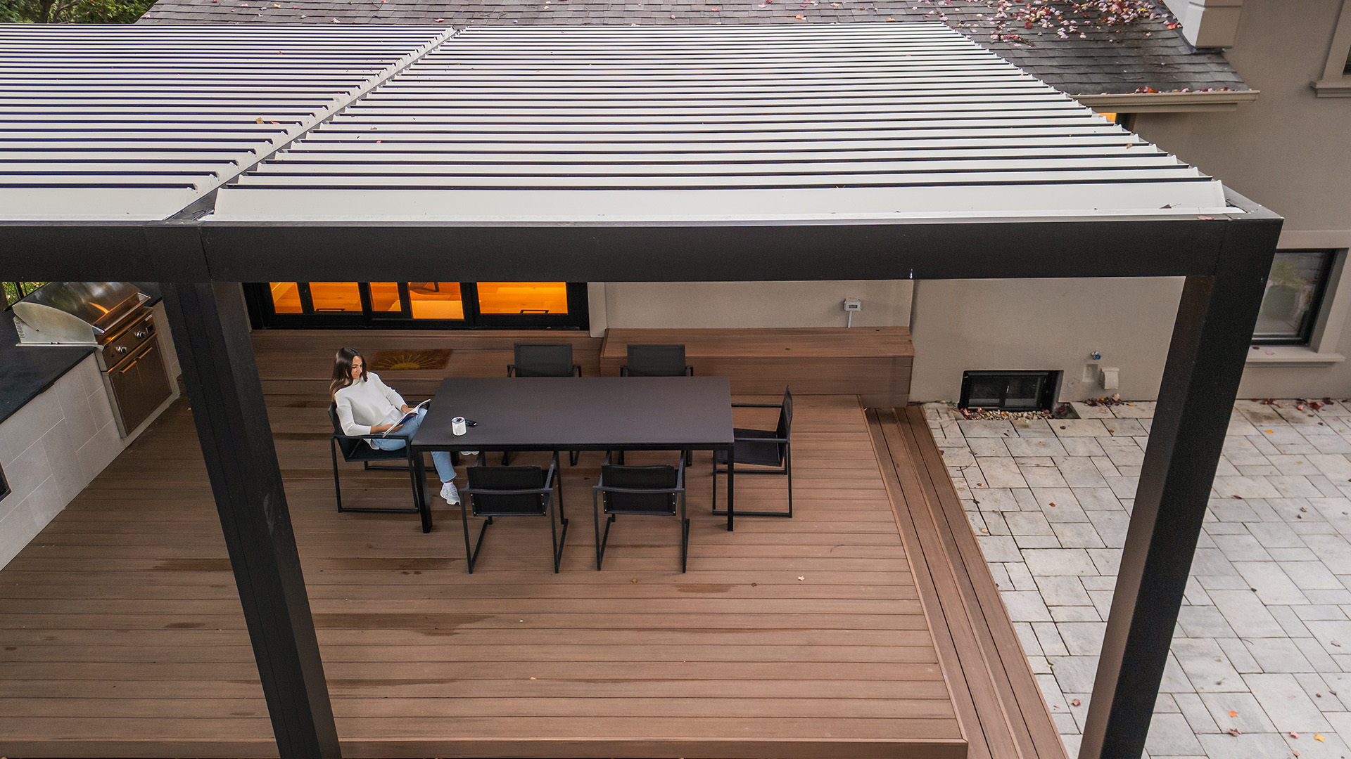 pergola attached to house #1777